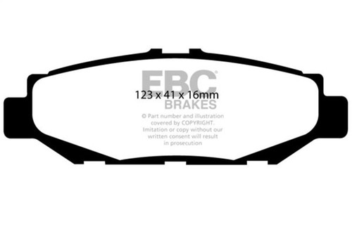 EBC DP4848R Yellowstuff Rear Brake Pads, Lexus GS300 3.0 1993-1997