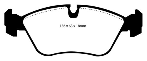 EBC DP3880C Redstuff Ceramic Front Brake Pads, Volvo 850, S/V/C70