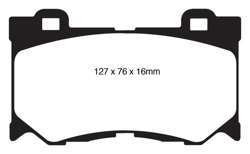 EBC DP21823 Greenstuff 2000 Front Brake Pads, Infiniti G37 3.7 2008-2015