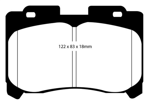 EBC DP31004C Redstuff Ceramic Front Brake Pads, Toyota Supra 3.0 Twin Turbo 1993-1998