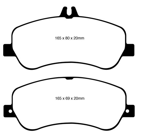 EBC DP42011R Yellowstuff Front Brake Pads, Mercedes-Benz GLK250 2.1 Twin TD 2013-2016