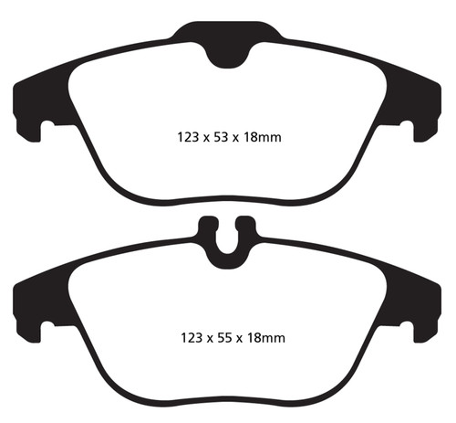 EBC DP42012R Yellowstuff Rear Brake Pads, Mercedes-Benz GLK250 2.1 Twin TD 2013-2016