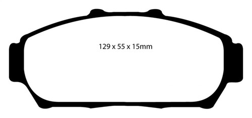 EBC DP41206R Yellowstuff Front Brake Pads, Acura Integra 1.8 1994-2001