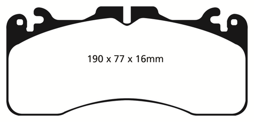 EBC DP31867C Redstuff Ceramic Front Brake Pads, Lexus LS460 4.6 Sport 2009+
