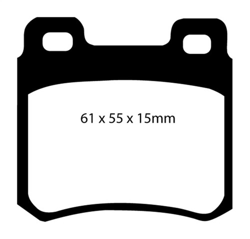 EBC DP3671C Redstuff Ceramic Rear Brake Pads, Mercedes-Benz C220 (W202) 2.2 1994-1995