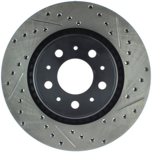 StopTech Sport Drilled/Slotted Front Left Brake Rotor 302mm, Volvo 850, S/V/C70 127.39023L