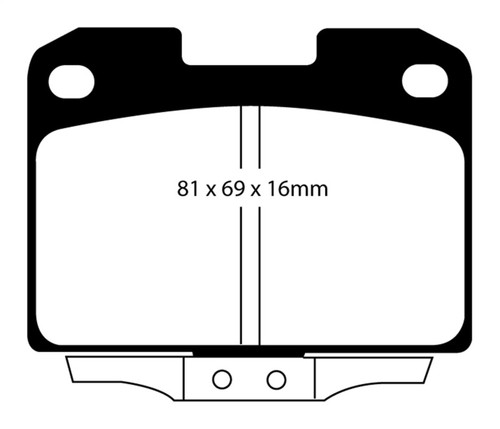 EBC DP31098C Redstuff Ceramic Rear Brake Pads, Dodge Stealth 3.0 4WD 1994-1996