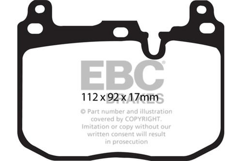 EBC DP42130R Yellowstuff Front Brake Pads, BMW i8 1.5 Turbo/Electric 2014+