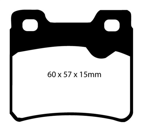 EBC DP3761C Redstuff Ceramic Rear Brake Pads, Saab 900 2.0 Turbo 1994-1996