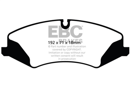 EBC DP62123 Greenstuff 6000 Elite Front Brake Pads, Land Rover LR4 3.0 Supercharged 2014+