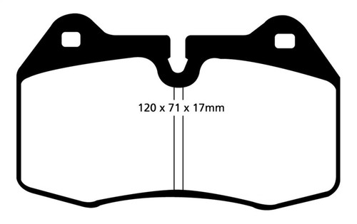 EBC DP31032C Redstuff Ceramic Front Brake Pads, BMW M5 3.8 (E34) 1994-1999