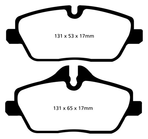 EBC DP22056 Greenstuff 2000 Front Brake Pads, Mini Hardtop 1.5 Turbo Cooper 2014+