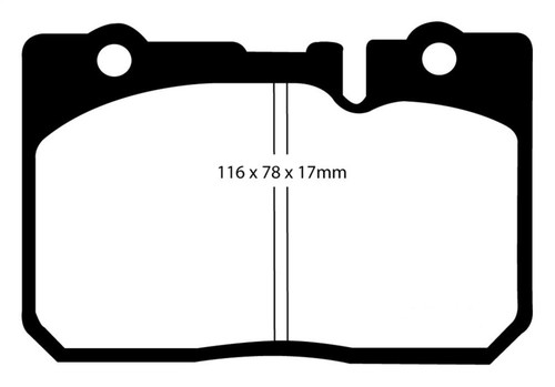 EBC DP31154C Redstuff Ceramic Front Brake Pads, Lexus LS400 4.0 1995-2000
