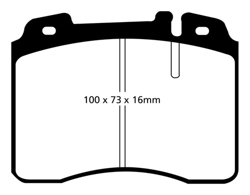EBC DP4927/2R Yellowstuff Front Brake Pads, Mercedes-Benz C36 AMG (W202) 3.6 1995-1997