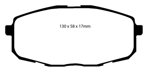 EBC DP41562R Yellowstuff Front Brake Pads, Hyundai Elantra 2.0 Touring 2009-2012