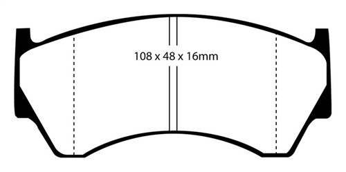 EBC DP31044C Redstuff Ceramic Front Brake Pads, Nissan Sentra 1.6 1995-1997