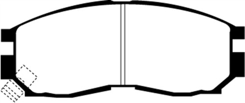 EBC DP2830 Greenstuff 2000 Front Brake Pads, Chrysler Sebring Coupe 2.0 1995-1999
