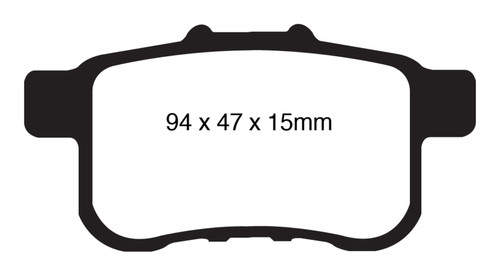 EBC DP41987R Yellowstuff Rear Brake Pads, Acura TSX 2.4 2009-2014
