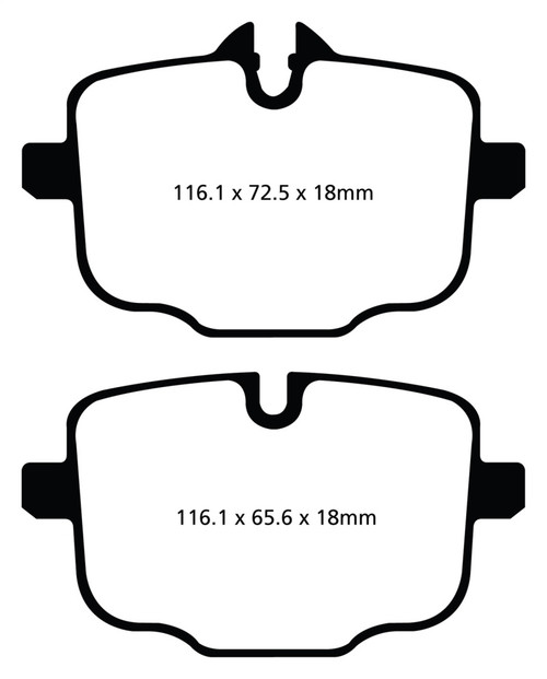 EBC DP22089 Greenstuff 2000 Rear Brake Pads, BMW 535i 3.0 Turbo (F10) 2010+