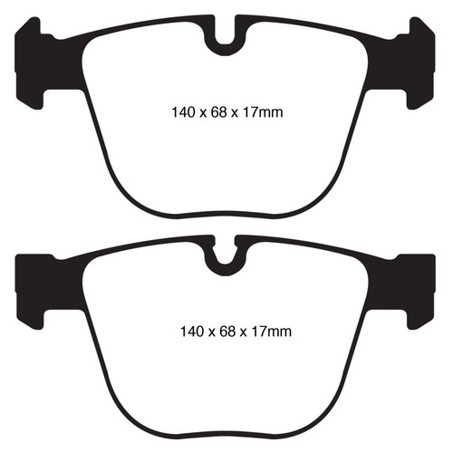EBC DP22020 Greenstuff 2000 Rear Brake Pads, BMW 535i 3.0 Twin Turbo GT (F07) 2010+