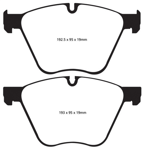 EBC DP22007 Greenstuff 2000 Front Brake Pads, BMW 760 6.0 Twin Turbo (F01) 2010+
