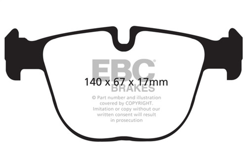 EBC DP42008R Yellowstuff Rear Brake Pads, BMW X5M 4.4 Twin Turbo 2010+