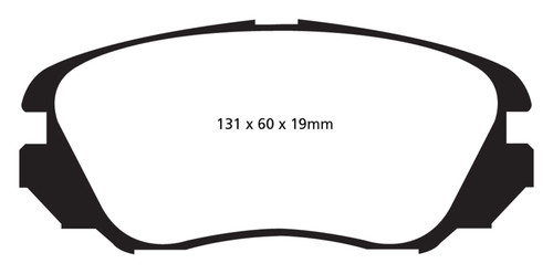 EBC DP42013R Yellowstuff Front Brake Pads, Buick Allure (Canada) 3.0 2010+