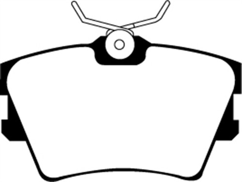 EBC DP61102 Greenstuff 6000 Elite Rear Brake Pads, Volkswagen Eurovan 2.5 Vented Rotors 1996-1998