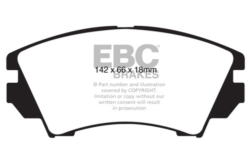 EBC DP62014 Greenstuff 6000 Elite Front Brake Pads, Chevrolet Equinox 2.4 2010+