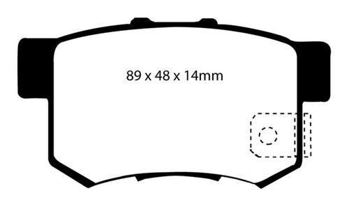 EBC DP31193C Redstuff Ceramic Rear Brake Pads, Acura CL 2.2 1997