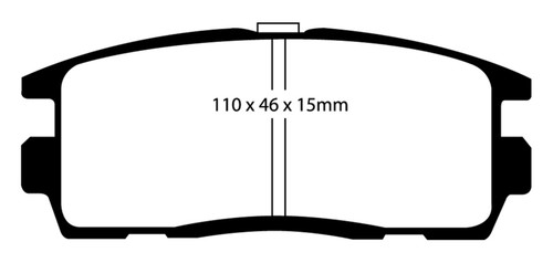 EBC DP41797R Yellowstuff Rear Brake Pads, Chevrolet Equinox 2.4 2010+
