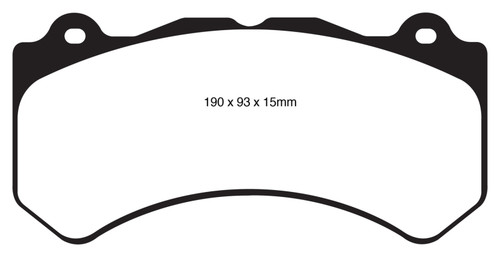 EBC DP41853R Yellowstuff Front Brake Pads, Cadillac ATS-V 3.6 Twin Turbo 2016+