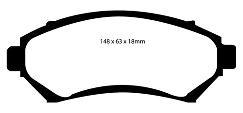 EBC DP31100C Redstuff Ceramic Front Brake Pads, Buick Century 3.1 1997-2003