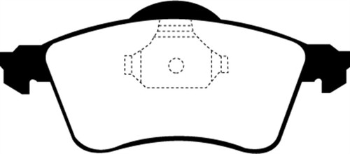 EBC DP61115 Greenstuff 6000 Elite Front Brake Pads, Volkswagen Eurovan 2.5 1997-1998