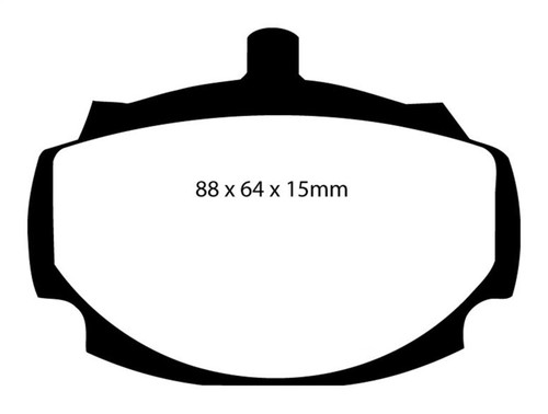 EBC DP3107C Redstuff Ceramic Front Brake Pads, Mg MGB 1.8 1962-1981