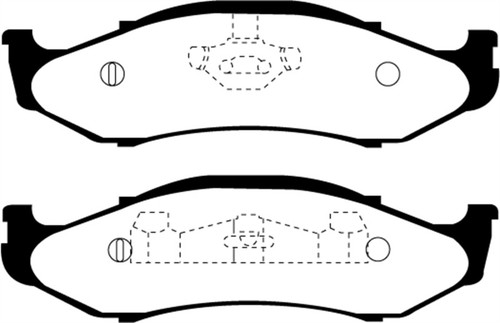 EBC DP61255 Greenstuff 6000 Elite Front Brake Pads, Jeep Cherokee 2.5 82mm High Rotors 1997-1999