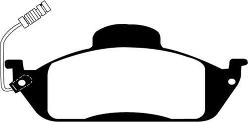 EBC DP61232 Greenstuff 6000 Elite Front Brake Pads, Mercedes-Benz M-Class (ML) ML320 3.2 1998