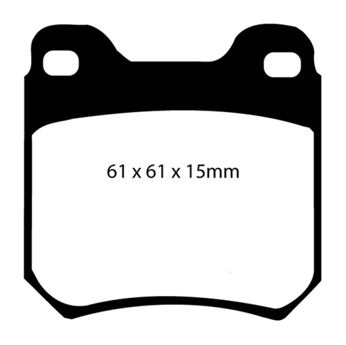 EBC DP4675R Yellowstuff Rear Brake Pads, Saab 9-3 2.0 Turbo 1998