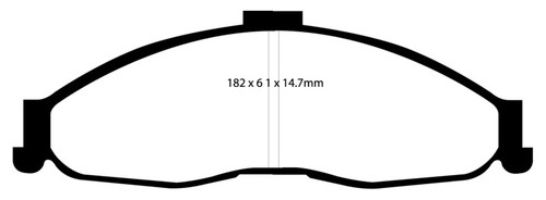 EBC DP41239R Yellowstuff Front Brake Pads, Chevrolet Camaro (4th Gen) 3.8 1998-2002