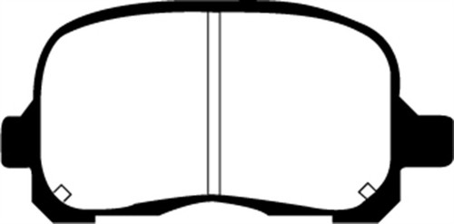 EBC DP41195R Yellowstuff Front Brake Pads, Chevrolet Prism 1.8 1998-2002