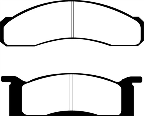 EBC DP21158 Greenstuff 2000 Front Brake Pads, Ford Fairlane 4.1 1970