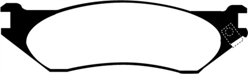 EBC DP61267 Greenstuff 6000 Elite Front Brake Pads, Dodge B150 B1500 Cargo 1500 Van 1/2 Ton 1998-2002