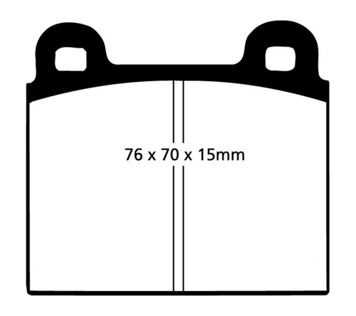 EBC DP3103C Redstuff Ceramic Front Brake Pads, Alfa Romeo Montreal 2.6 1970-1975