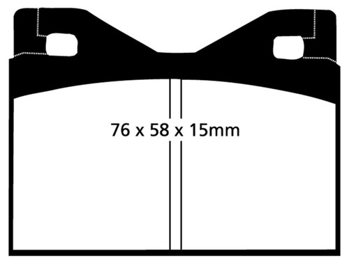 EBC DP4126R Yellowstuff Rear Brake Pads, Ferrari 365 GTBB 4.4 1971-1975