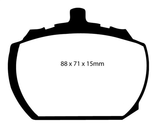 EBC DP3240C Redstuff Ceramic Front Brake Pads, Mg MGB GT V8 3.5 1973-1976
