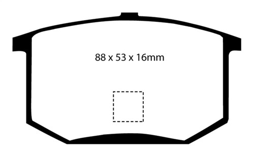 EBC DP2298 Greenstuff 2000 Rear Brake Pads, Lotus Esprit 2.0 1975-1980