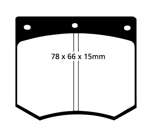 EBC DP3291C Redstuff Ceramic Front Brake Pads, Ac 3000 3.0 1975-1986