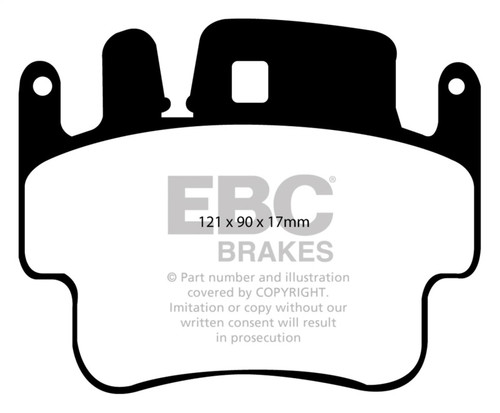 EBC DP51514NDX Bluestuff Front Brake Pads, Porsche 911 (996) (Cast Iron Rotor only) 3.4 Carrera 2 1998-2005