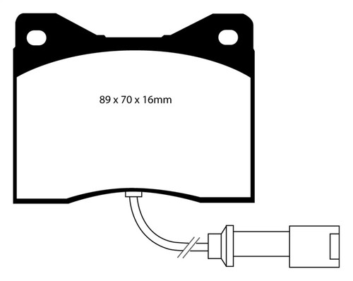 EBC DP3753C Redstuff Ceramic Front Brake Pads, BMW M1 3.5 1978-1982