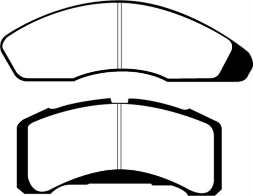 EBC DP41151R Yellowstuff Front Brake Pads, Ford Fairmont 2.3 1978-1983